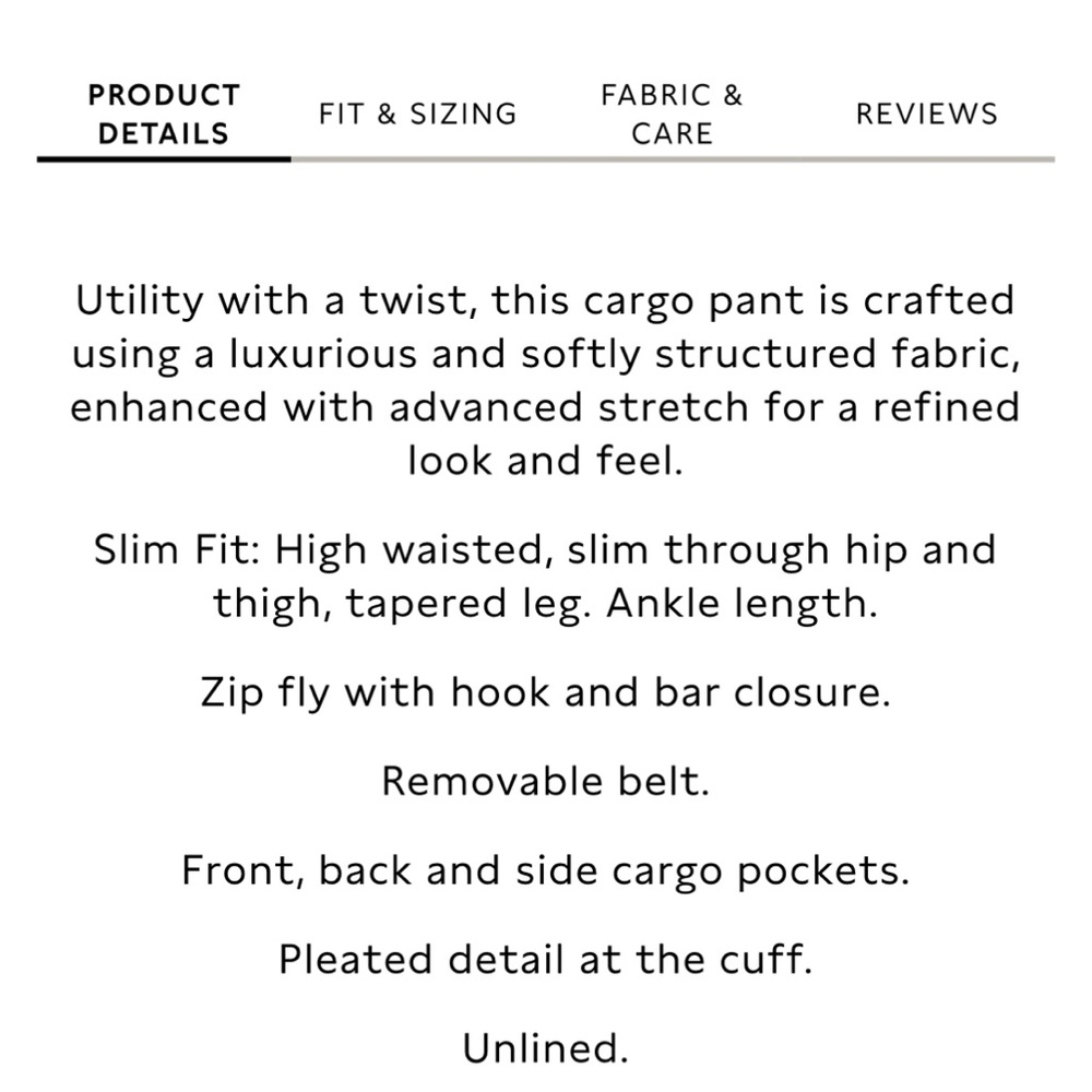 Banana Republic slim refined cargo pants size 20 short - Picture 8 of 10